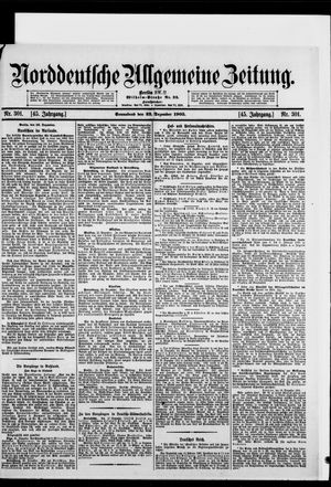 Norddeutsche allgemeine Zeitung vom 23.12.1905