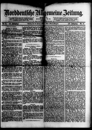 Norddeutsche allgemeine Zeitung vom 14.01.1906