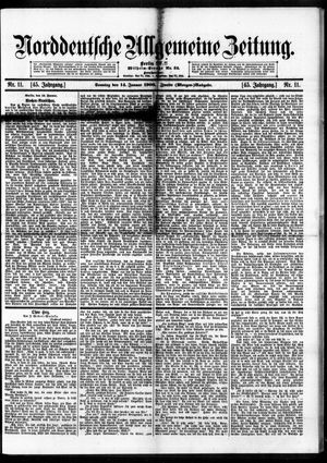 Norddeutsche allgemeine Zeitung on Jan 14, 1906