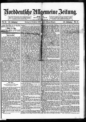 Norddeutsche allgemeine Zeitung vom 18.02.1906