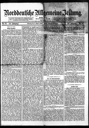 Norddeutsche allgemeine Zeitung on Apr 8, 1906