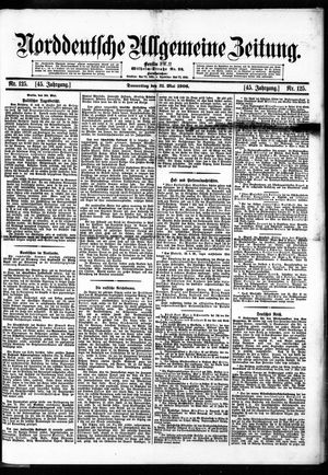 Norddeutsche allgemeine Zeitung vom 31.05.1906