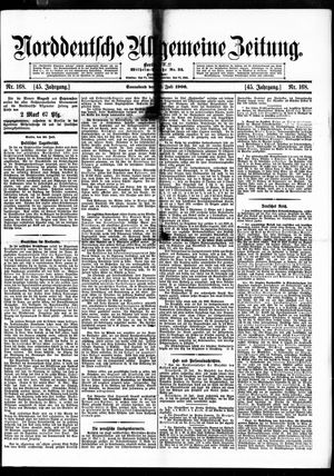 Norddeutsche allgemeine Zeitung vom 21.07.1906