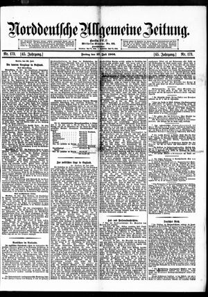 Norddeutsche allgemeine Zeitung vom 27.07.1906