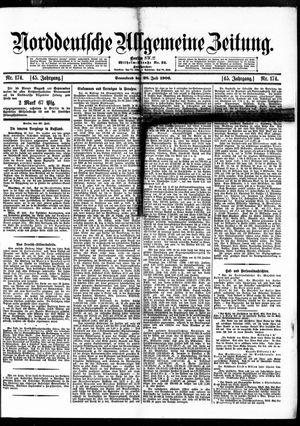 Norddeutsche allgemeine Zeitung vom 28.07.1906