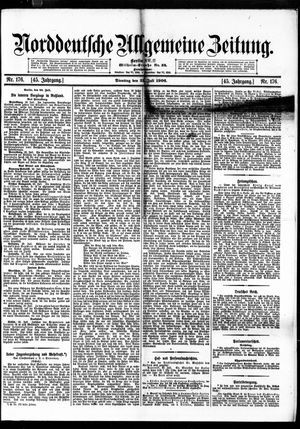 Norddeutsche allgemeine Zeitung vom 31.07.1906