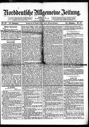 Norddeutsche allgemeine Zeitung vom 12.08.1906