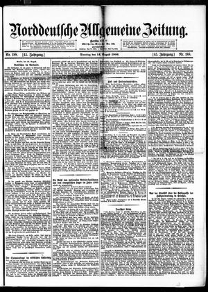 Norddeutsche allgemeine Zeitung on Aug 14, 1906