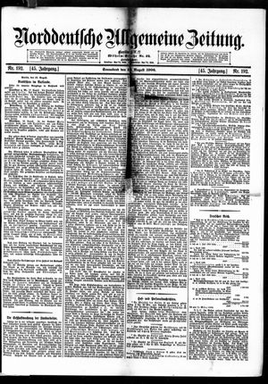 Norddeutsche allgemeine Zeitung vom 18.08.1906