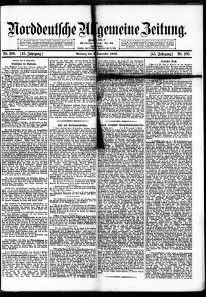 Norddeutsche allgemeine Zeitung on Sep 4, 1906