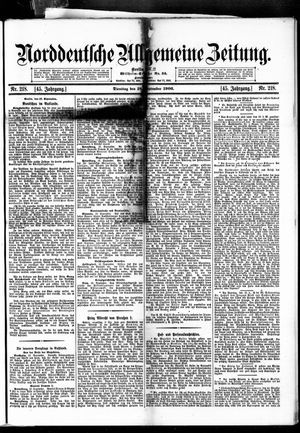 Norddeutsche allgemeine Zeitung vom 18.09.1906