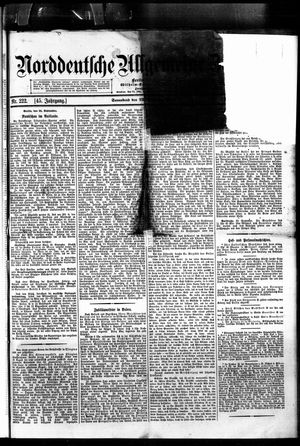 Norddeutsche allgemeine Zeitung vom 22.09.1906