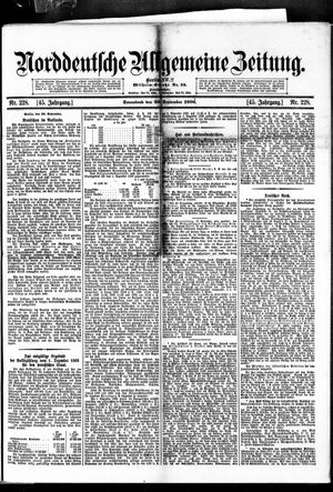 Norddeutsche allgemeine Zeitung vom 29.09.1906