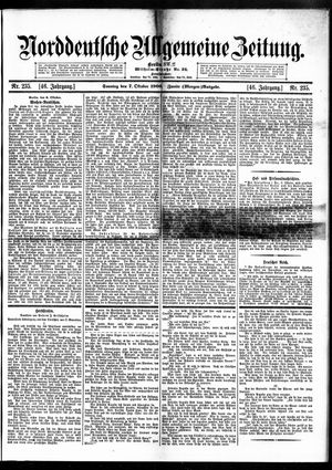 Norddeutsche allgemeine Zeitung vom 07.10.1906