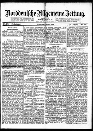 Norddeutsche allgemeine Zeitung vom 09.10.1906