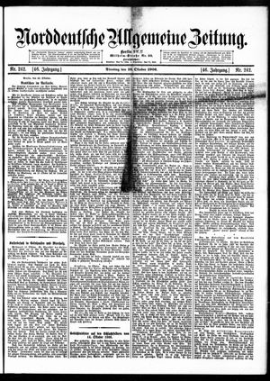 Norddeutsche allgemeine Zeitung vom 16.10.1906