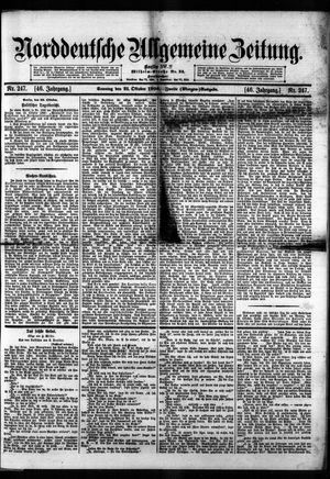 Norddeutsche allgemeine Zeitung vom 21.10.1906