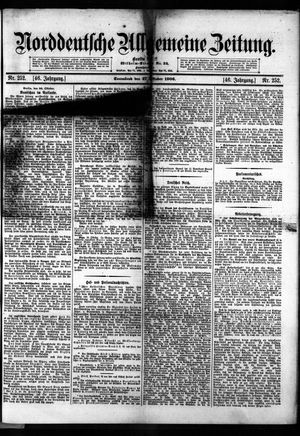 Norddeutsche allgemeine Zeitung vom 27.10.1906