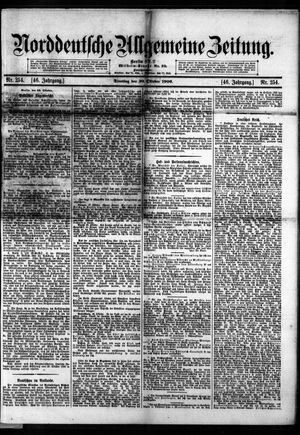 Norddeutsche allgemeine Zeitung vom 30.10.1906
