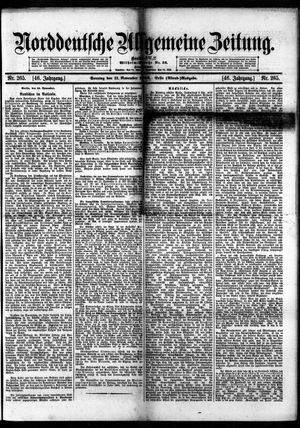 Norddeutsche allgemeine Zeitung vom 11.11.1906