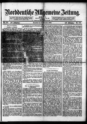Norddeutsche allgemeine Zeitung vom 17.11.1906
