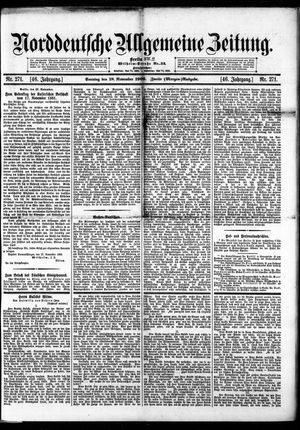 Norddeutsche allgemeine Zeitung vom 18.11.1906