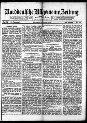 Norddeutsche allgemeine Zeitung vom 20.11.1906