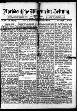 Norddeutsche allgemeine Zeitung vom 25.11.1906