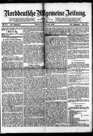 Norddeutsche allgemeine Zeitung vom 27.11.1906