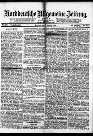 Norddeutsche allgemeine Zeitung vom 29.11.1906