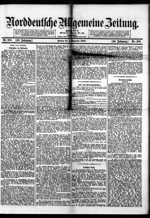 Norddeutsche allgemeine Zeitung vom 07.12.1906