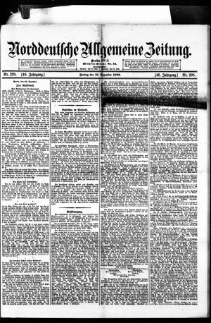 Norddeutsche allgemeine Zeitung vom 21.12.1906