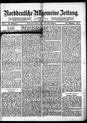 Norddeutsche allgemeine Zeitung vom 06.01.1907
