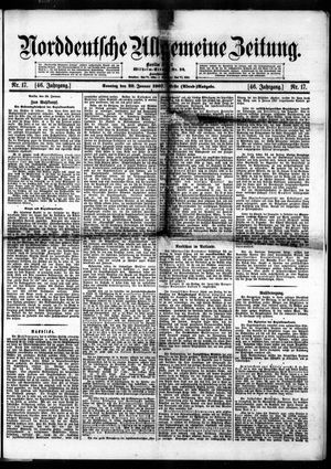 Norddeutsche allgemeine Zeitung on Jan 20, 1907