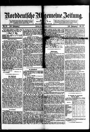 Norddeutsche allgemeine Zeitung on Feb 1, 1907