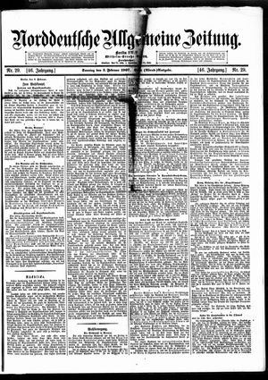 Norddeutsche allgemeine Zeitung vom 03.02.1907