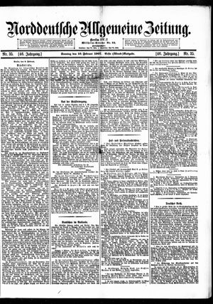 Norddeutsche allgemeine Zeitung vom 10.02.1907