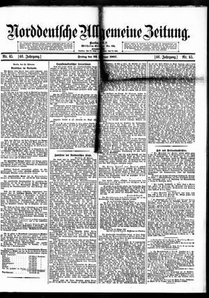 Norddeutsche allgemeine Zeitung on Feb 22, 1907