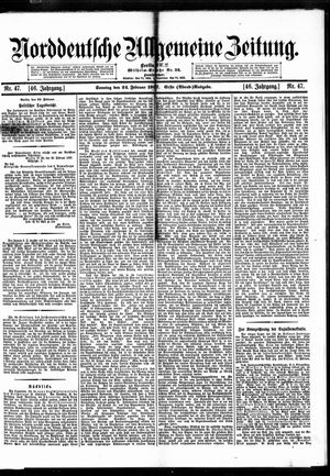Norddeutsche allgemeine Zeitung on Feb 24, 1907