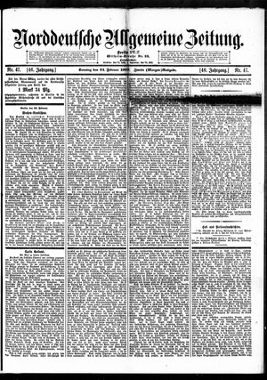 Norddeutsche allgemeine Zeitung on Feb 24, 1907