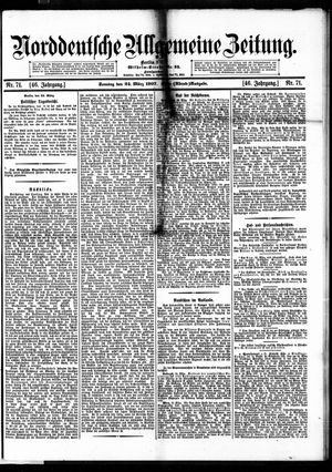 Norddeutsche allgemeine Zeitung vom 24.03.1907