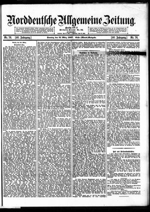Norddeutsche allgemeine Zeitung vom 31.03.1907