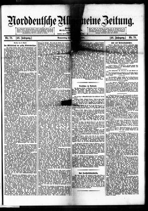 Norddeutsche allgemeine Zeitung vom 04.04.1907
