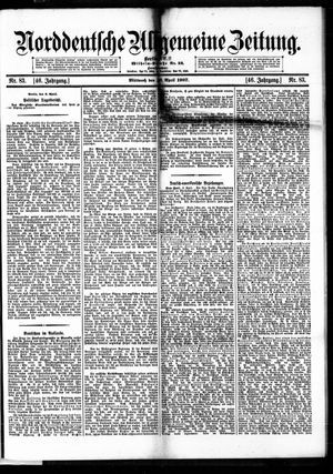 Norddeutsche allgemeine Zeitung vom 10.04.1907