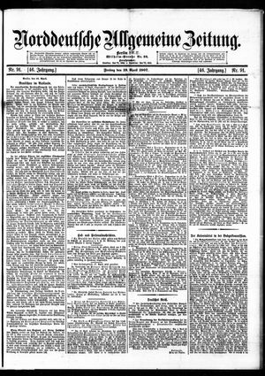 Norddeutsche allgemeine Zeitung vom 19.04.1907