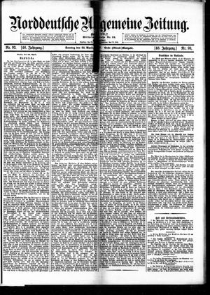 Norddeutsche allgemeine Zeitung on Apr 21, 1907
