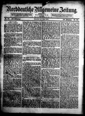 Norddeutsche allgemeine Zeitung vom 01.06.1907