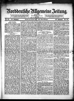 Norddeutsche allgemeine Zeitung vom 23.06.1907