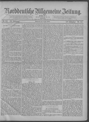 Norddeutsche allgemeine Zeitung vom 03.07.1907