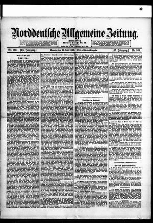 Norddeutsche allgemeine Zeitung vom 21.07.1907